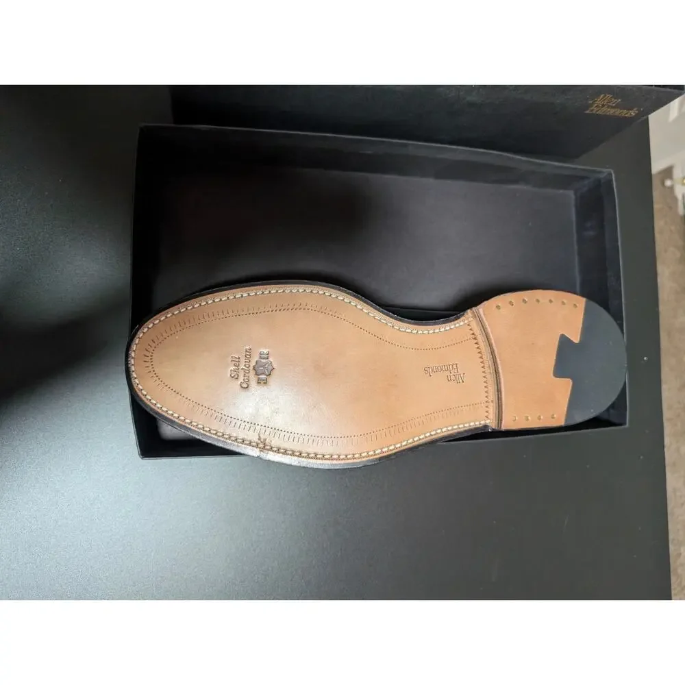 NIB Vintage Allen Edmonds Custom Made Black Cordovan Shell Hancock 12EEE